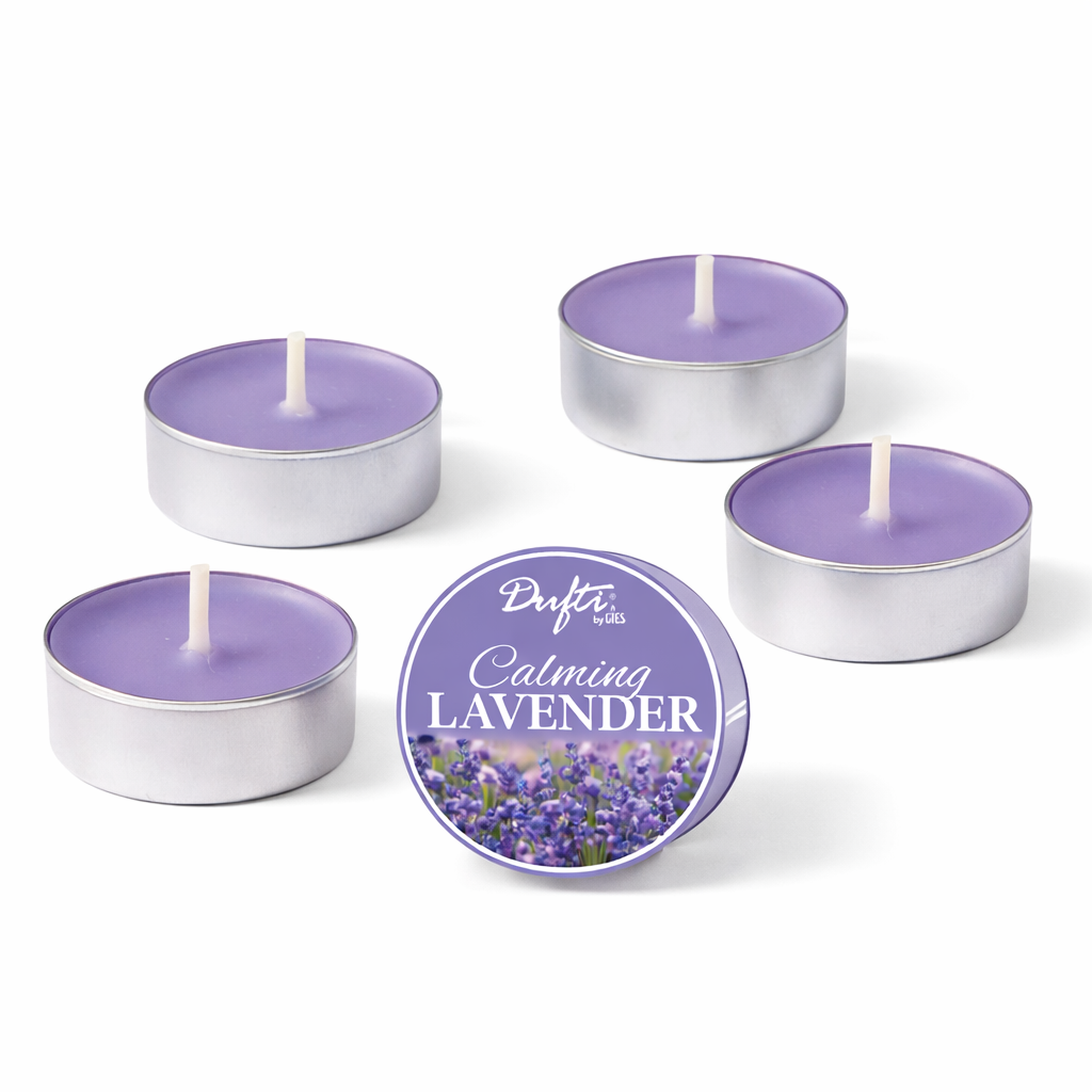 Dufti by Gies Duftlichte Calming Lavender – 18er Flatpack | Ø 38 mm