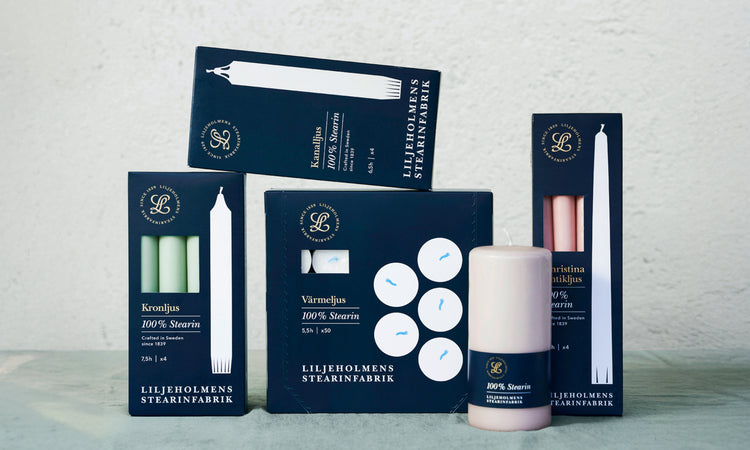 Klassische Kerzen von Liljeholmens – Stearin, Duft & Design