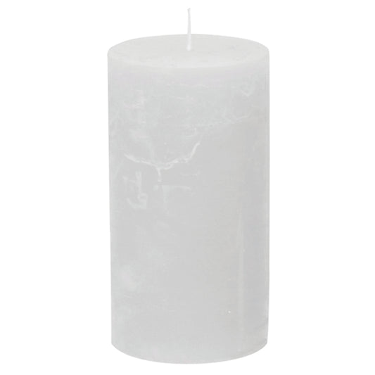 Premium Rustikkerze Weiß – Hochwertige Stumpenkerze Ø 68 x H 130 mm