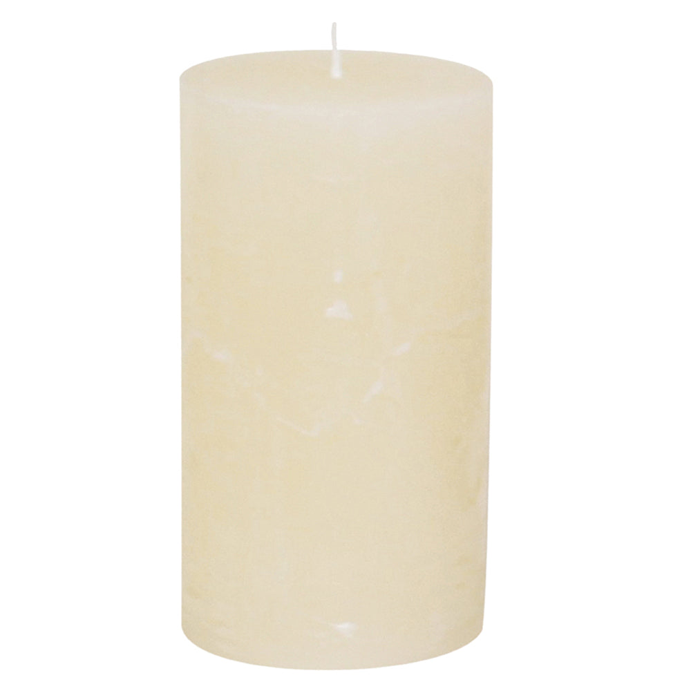 Premium Rustikkerze Champagner | Ø 68 x H 130 mm