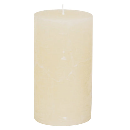 Premium Rustikkerze Champagner | Ø 68 x H 130 mm