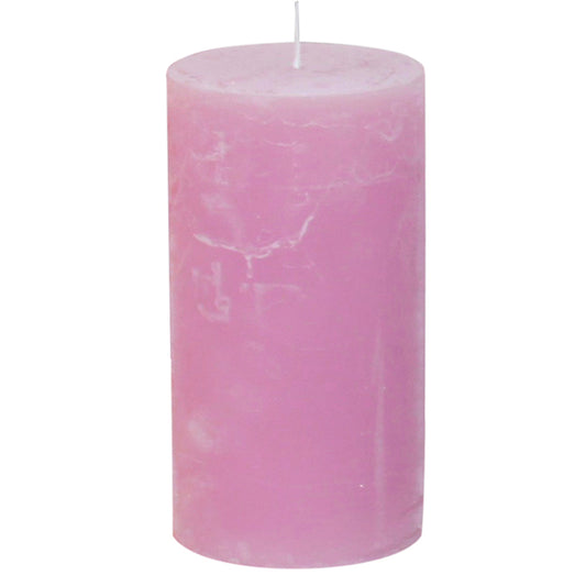 Gies Premium Rustikkerze Rosa | Ø 68 x H 130 mm