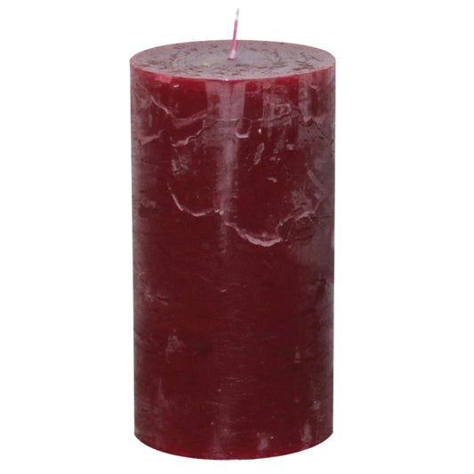 Premium Rustikkerze Rubin | Ø 68 x H 130 mm
