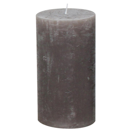 Gies Premium Rustikkerze Taupe | Ø 68 x H 130 mm