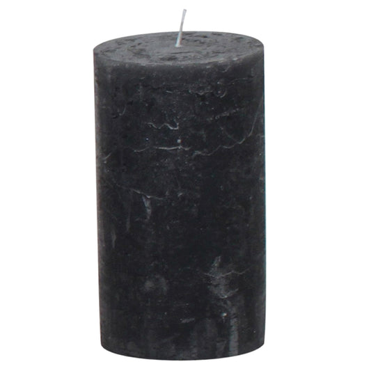 Gies Premium Rustikkerze Anthrazit | Ø 68 x H 130 mm