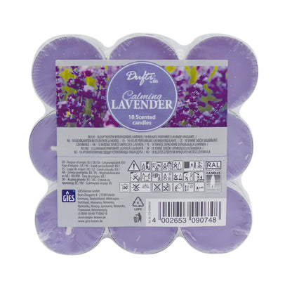 Dufti by Gies Duftlichte Calming Lavender – 18er Flatpack | Ø 38 mm