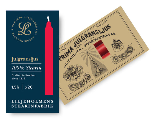 Weihnachtsbaumkerzen 20 Stück I Rot I Ø 12 x H 110 mm