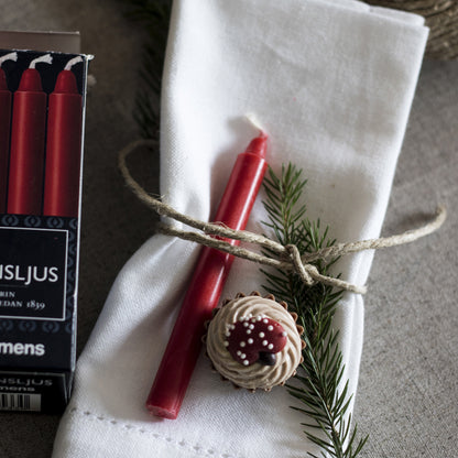 Weihnachtsbaumkerzen 20 Stück I Rot I Ø 12 x H 110 mm