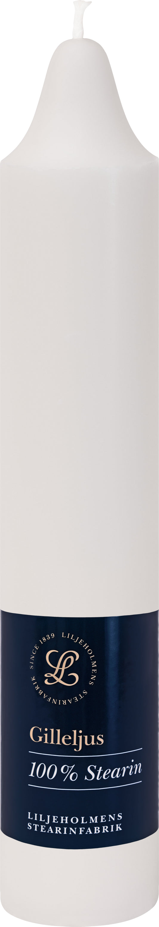 Gilleljus Ø 50 x H 275 mm | Weiß - Traditionelle Kirchenkerze