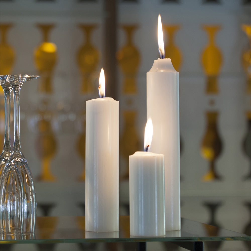Gilleljus Ø 50 x H 275 mm | Weiß - Traditionelle Kirchenkerze