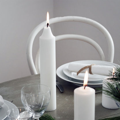 Gilleljus Ø 50 x H 275 mm | Weiß - Traditionelle Kirchenkerze
