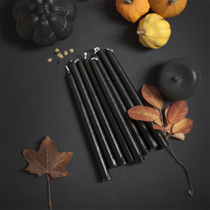 Christina Antikljus 8er-Pack Schwarz I Ø 22 x H 255 mm – 100 % Stearin