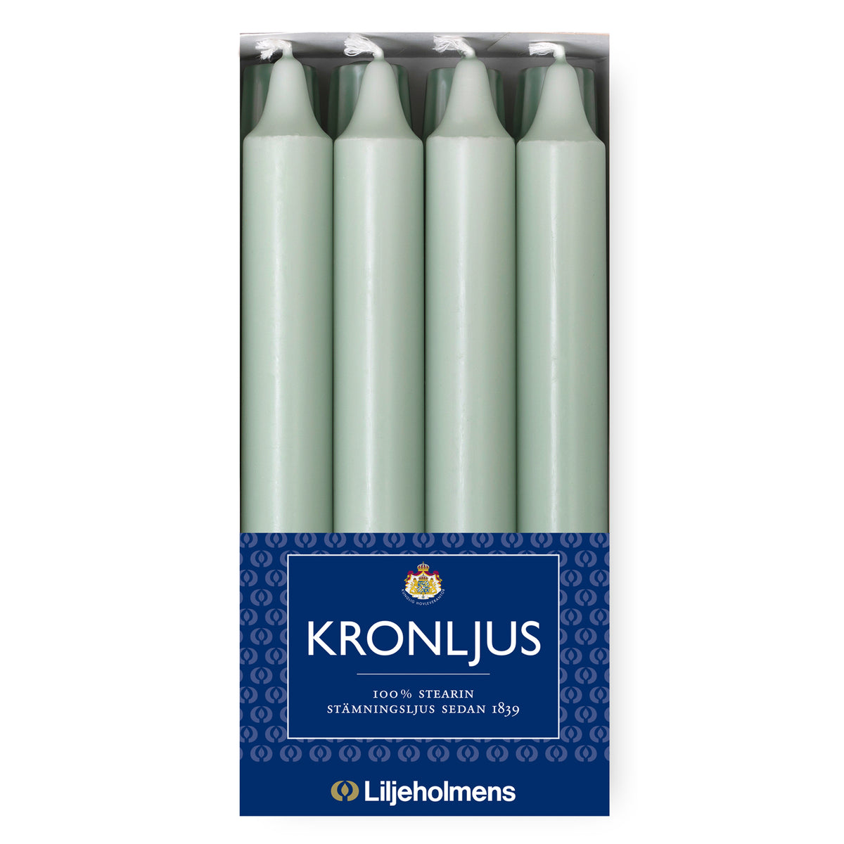Kronljus Stabkerze 8er-Pack Salbei I Ø 23 x H200 mm – 100 % Stearin