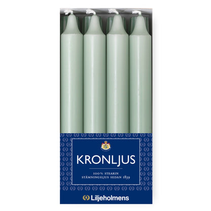 Kronljus Stabkerze 8er-Pack Salbei I Ø 23 x H200 mm – 100 % Stearin