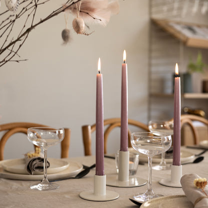 Christina Antikljus 4er-Pack Malve I Ø 22 x H255 mm – 100 % Stearin