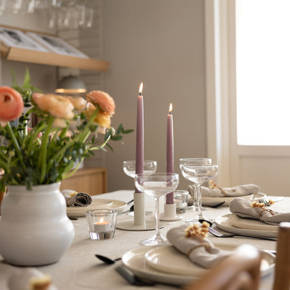 Christina Antikljus 4er-Pack Malve I Ø 22 x H255 mm – 100 % Stearin