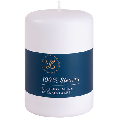 Blockkerze Weiß Ø 68 x H100 mm – 100 % Stearin