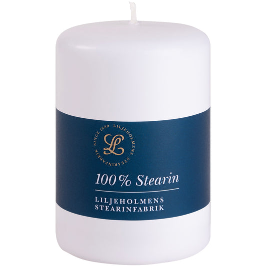 Blockkerze Weiß Ø 68 x H100 mm – 100 % Stearin