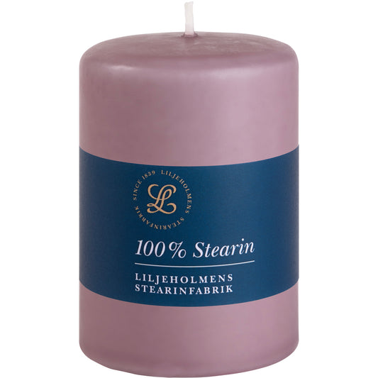 Blockkerze Malve Ø 68 x H100 mm – 100 % Stearin