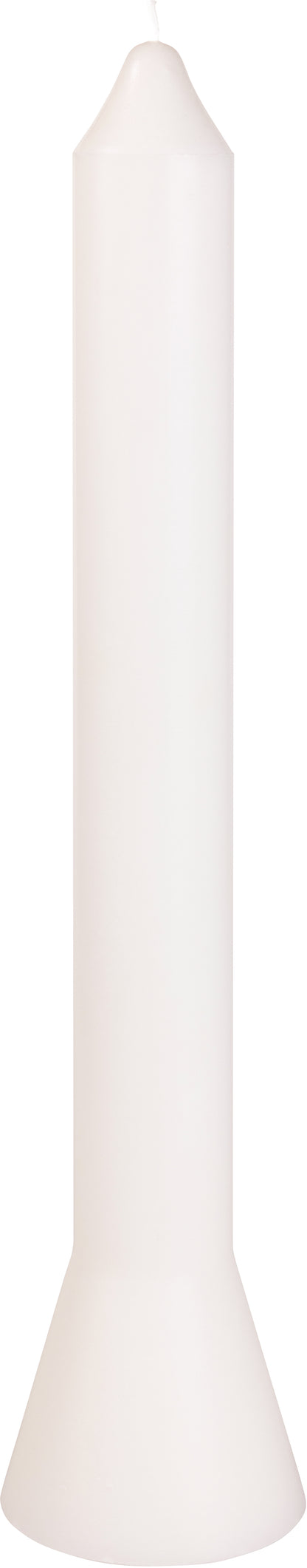 Premiumkerze Anna Weiß I Selbstlöschend I Ø 39 x H 360 mm