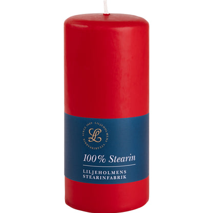 Blockkerze Rot Ø 68 x H150 mm – 100 % Stearin