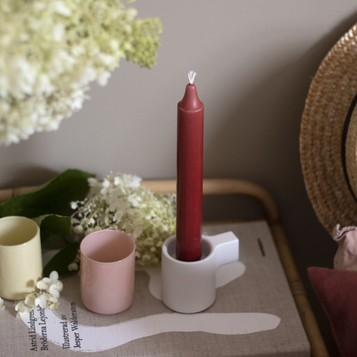 Kronljus Stabkerzen Terracotta - 4er-Pack I 100 % Stearin