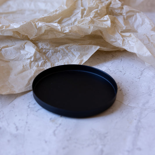 Kerzenhalter schwarz I Ø 90 mm