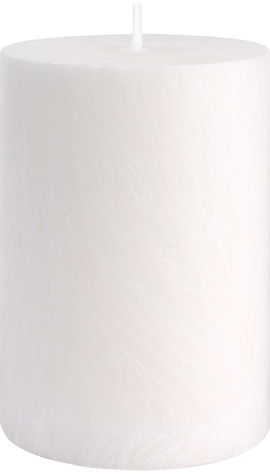 Shea-Blockljus Weiß I Ø 67 x H100 mm – nachhaltige Eleganz