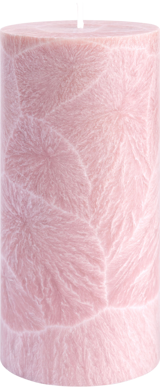 Shea-Blockljus Hellrosa I Ø 67 x H150 mm – nachhaltige Eleganz