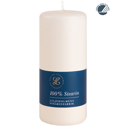 Blockkerze Crème Ø 58x130 mm - 100% Stearin