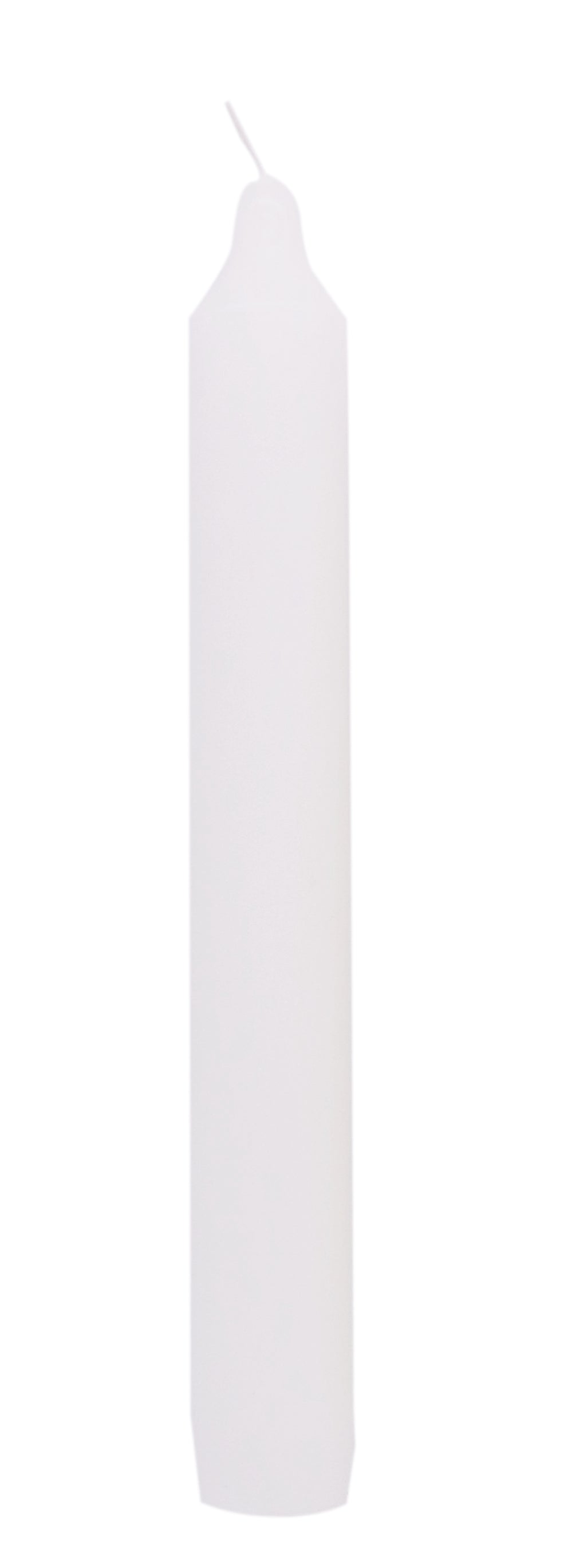 Haushaltskerzen Weiß – 104er Karton | Ø 21,5 x H 180 mm