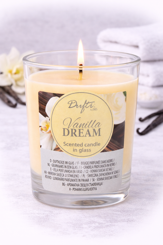 4 Duftkerzen im Glas Vanilla Dream | 86 x 70 mm