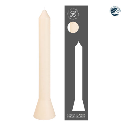 Premiumkerze Anna Crème I Selbstlöschend I Ø 39 x H 360 mm