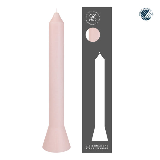 Premiumkerze Anna Rosé I Selbstlöschend I Ø 39 x H 360 mm