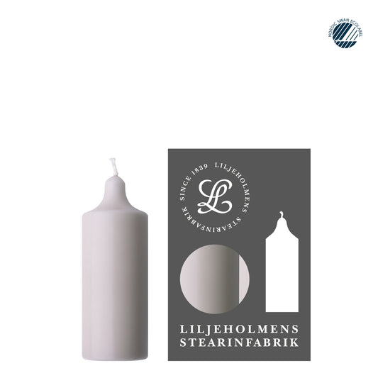 Kupéljus 4er-Pack Nebelgrau | Teelichtformat Ø 38 mm x H 110 mm